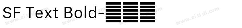 SF Text Bold字体转换